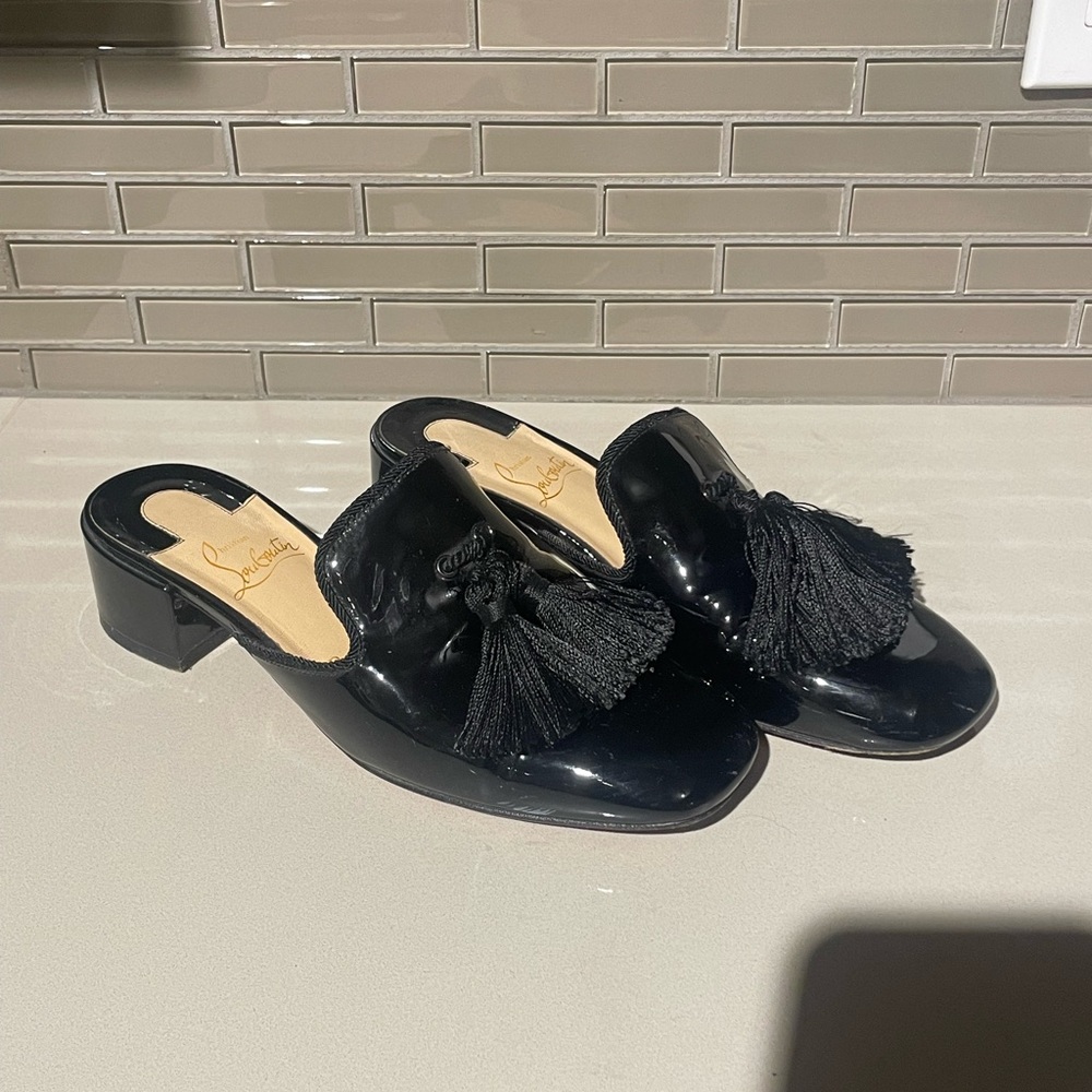 Christian Louboutin Barry 45 patent mules